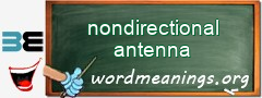 WordMeaning blackboard for nondirectional antenna